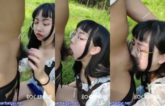 မျက်မှန်နဲ့ အထန်မလေးကို လီးစုပ်ခိုင်းပြီး ပါးစပ်ထဲလရည်ပန်းထည့်